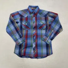Wrangler 80's 90's 紺タグ チェック ウェスタンシャツ