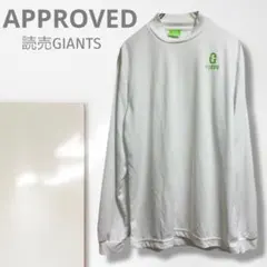 k1【ジャイアンツ】カットソー/ロンＴ 白 人気 長袖 シンプル ロゴ 野球 軽