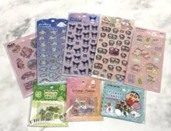 ぷくっとシール＆ふわふわシール＆ウォーターシール＆おはじきフレークセット