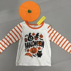 ハロウィン 長袖Tシャツと帽子セット