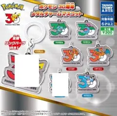 ポケモン 30周年 メタルチャームマスコット 5種セット
