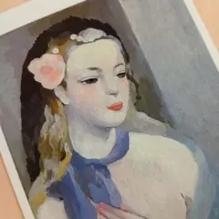 マリー・ローランサン　ポストカード　絵画　絵　アート　グッズ　展覧会　青いリボン