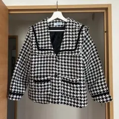 Jasmine Grandiflorum コート 千鳥柄