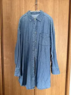 GU デニムミニシャツワンピース XL