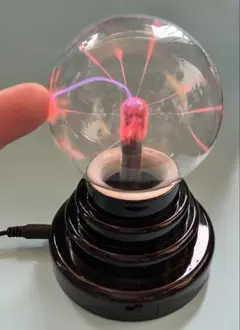 インタラクティブプラズマボールライト 5インチ サンダーボー タッチランプ
