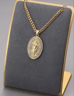ヨーロッパ調ヴィンテージ聖母マリア ステンレス銅 ネックレス ユニセックス