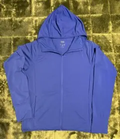 UNIQLO AIRism青 フード付きジップアップパーカー