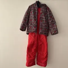 Columbia 子ども用 スキーウェア 赤