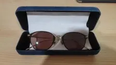 JINS ボストン型 サングラス ブラック×ゴールド