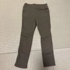 しまむら　キッズ ロングパンツ カーキ　 伸縮性あり　120㎝