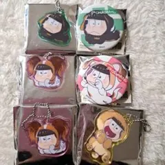 おそ松さん　3COINS　犬松さん　缶バッジ　アクリルチャーム