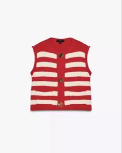 ZARA ストライプ柄 ニットベスト 完売品