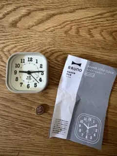 BRUNO SQUARE LITTLE CLOCK 置時計 グレー