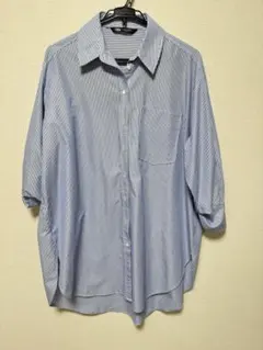 ZARA ストライプ　ロング　シャツ