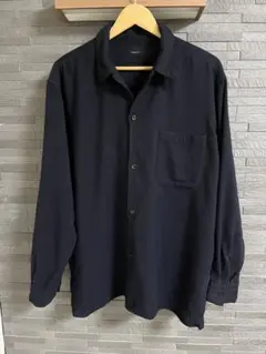 22SS COMOLI カシミヤ和紙 オープンカラーシャツ ネイビー 3 - メルカリ