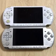 SONY PSP-3000 本体 ホワイト　シルバー　ジャンク　2台　セット