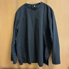 無印良品　長袖ブラウス　黒 XL