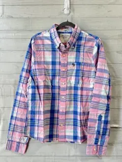 Abercrombie & Fitch チェックネルシャツ Lサイズ　アバクロ