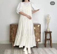 volume camisole long onepiece