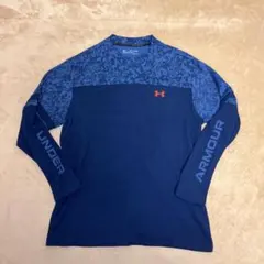 アンダーアーマーゴルフ 長袖サーマル XXL ネイビー迷彩　ロンT