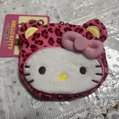 大阪限定 ♡Helloキティ御当地がま口　ヒョウ柄ピンク
