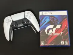 PS5 ワイヤレスコントローラー & グランツーリスモ7 セット