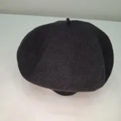 フエルト地ベレー帽(黒)