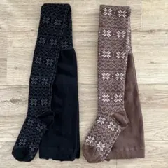 レディース レギンス スパッツ タイツ 靴下 レッグウェア 厚手 2点 セット