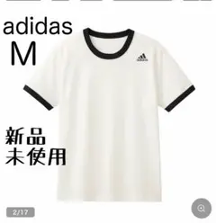 【新品未使用】adidas GUNZE 綿混/吸汗速乾 Tシャツ M Whiteのサムネイル