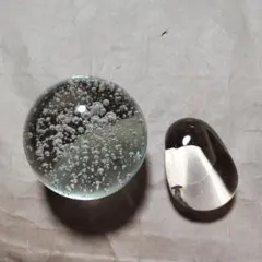 バブルガラスボール　ペーパーウェイト　インテリア