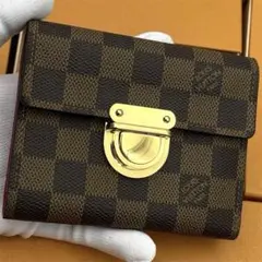 상태매우좋음 ◎ ルイヴィトン ダミエ エベヌ ポルトフォイユコアラ 折り財布