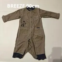 baby breeze ブラウン刺繍ロンパース　90cm 秋服　ボーイズ