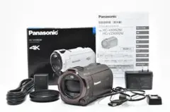 美品 パナソニック　Panasonic HC-VX992M 1643 パナソニック 4K ビデオカメラ VX992M HC-VX992M-W