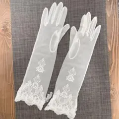 タカミブライダル　ウェディンググローブ 白 ロング