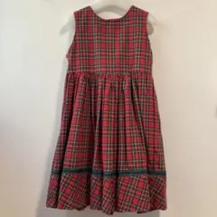 チェック柄ノースリーブワンピース