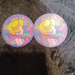 マリオカートワールド　ステッカー　ピーチ