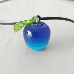 No.2401 青りんご ネックレス ハンドメイド レジン