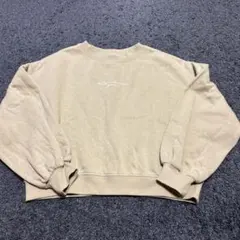 INGNI ベージュ（グリーンに近い）ロゴ刺繍 トレーナー