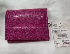 未使用 LODIS カードケース ピンク 名刺入れ ミニ財布