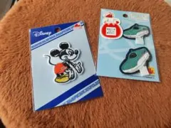 プラレール と ミッキー　ワッペン2点セット