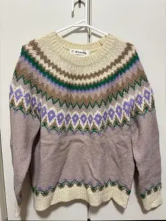 Elcamino ノルディック柄ニット