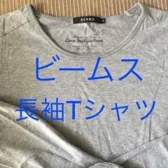 【値下げしました】ビームス  長袖Tシャツ グレーMサイズ