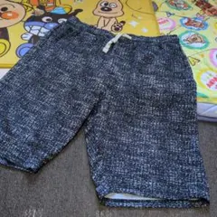 黒白スラブ模様ショートパンツ