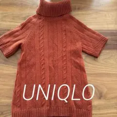 ハイネック 半袖 ニット