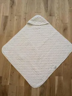 プチファミ 日本製 ベビー アフガン おくるみ 白 約70×70cm