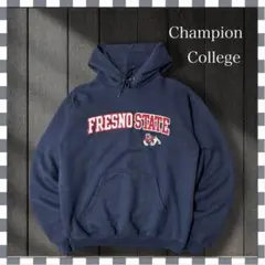 4205/チャンピオン フレズノ州立大学カレッジ刺繍ロゴ パーカープルオーバーM