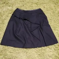 【良品】INDIVI フレアスカート 黒 XS 5号