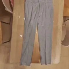 H&M グレー ストレートスラックス