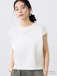 プラステ ハイゲージコットンフレンチスリーブロゴTシャツのサムネイル