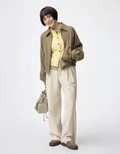 ジーユー　タックワイドパンツ(標準丈) XLサイズ